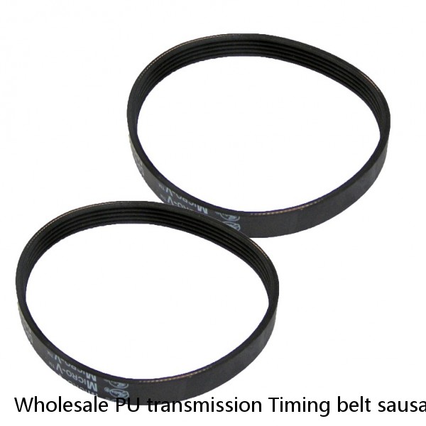Wholesale PU transmission Timing belt sausage belt with Horizontal Grooves for Sausage Cutting Machine