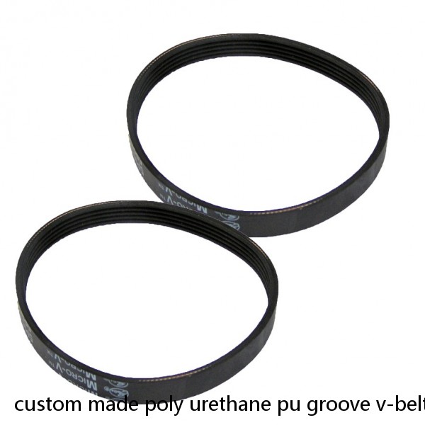 custom made poly urethane pu groove v-belt